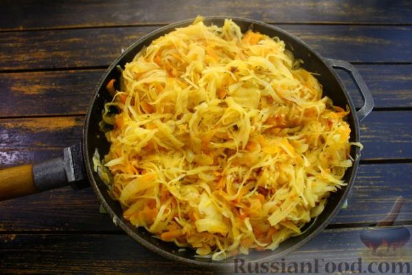 Рыба, запечённая с капустой